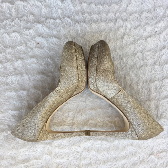 Size 8 shoe bundle - gold glitter heels - Picture 3 of 8